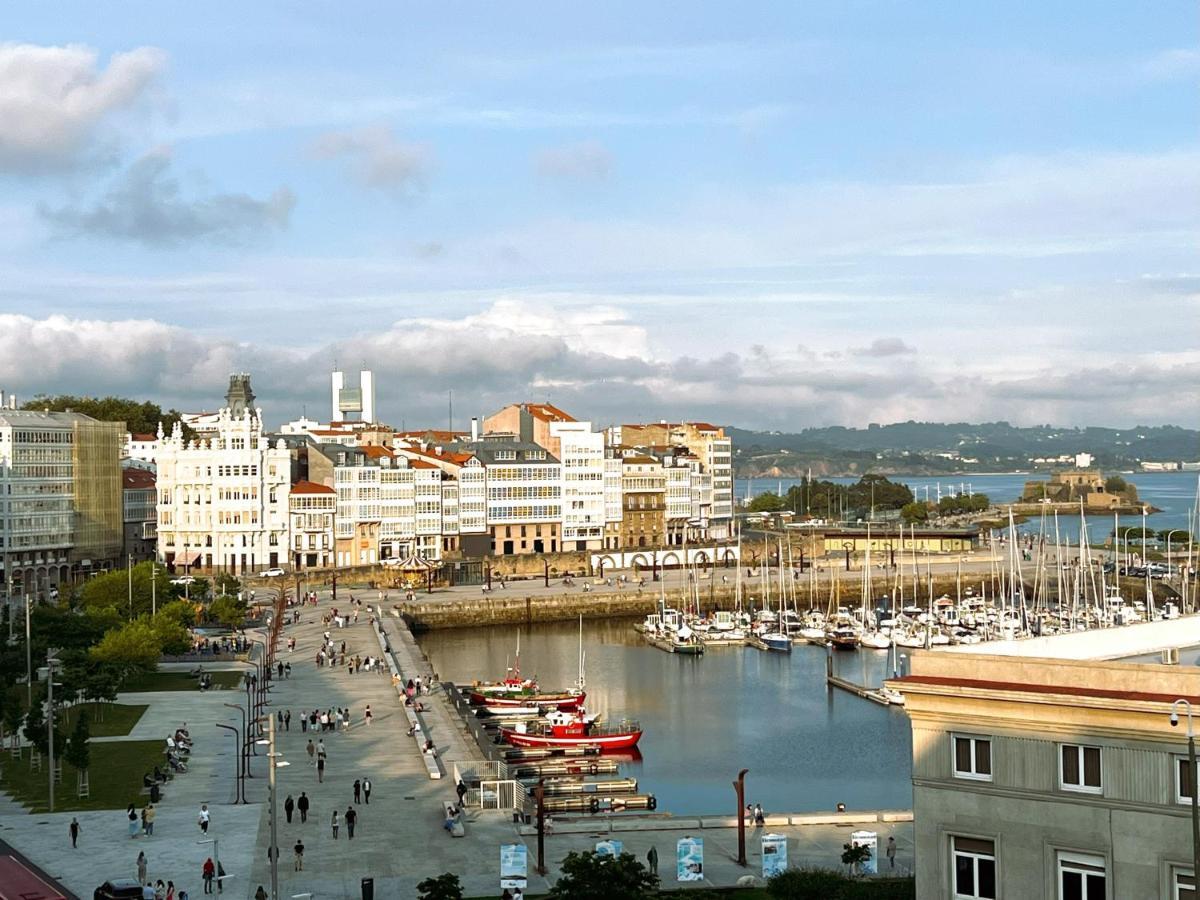 Atico Con Dos Terrazas E Increibles Vistas En Pleno Centro De A Coruña Exteriér fotografie